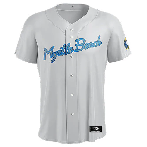 Myrtle Beach Pelicans OT Sports Youth Road Gray Replica Jersey