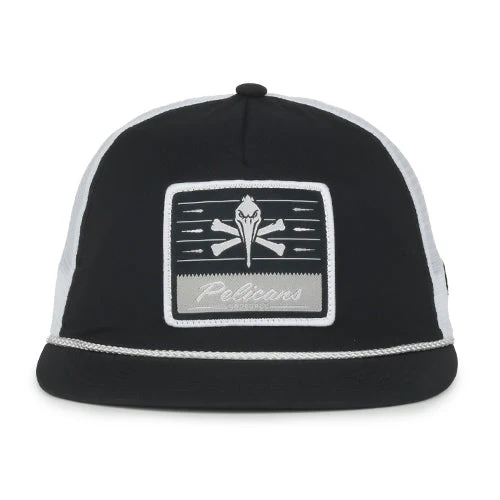 Myrtle Beach Pelicans Outdoor Cap Black Pirate Boomer Snapback Cap - Image 2