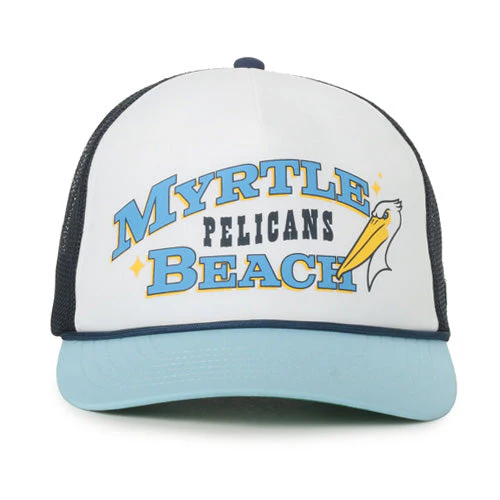 Myrtle Beach Pelicans Outdoor Cap Moonshot Trucker Snapback Cap - Image 2