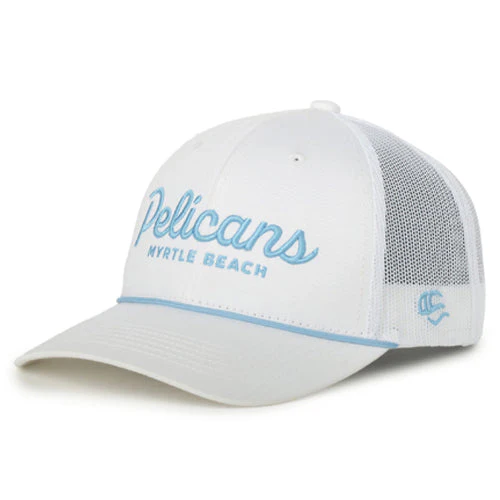 Myrtle Beach Pelicans Outdoor Cap White Eephus Snapback Cap