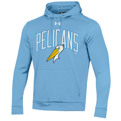 Myrtle Beach Pelicans Under Armour Carolina Blue Alternate Armour Fleece Hood