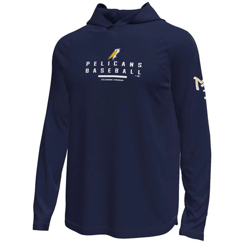 Myrtle Beach Pelicans Under Armour Navy Alternate Tech Hood