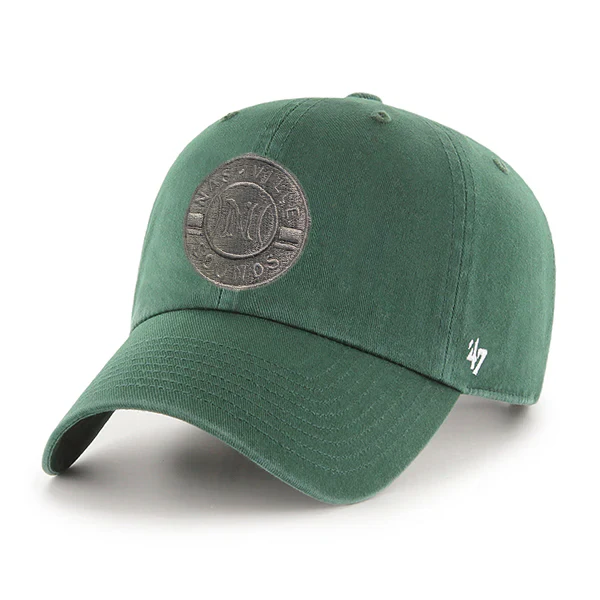 Nashville Sounds '47 Brand Dark Green Tonal Primary Logo Clean Up Hat