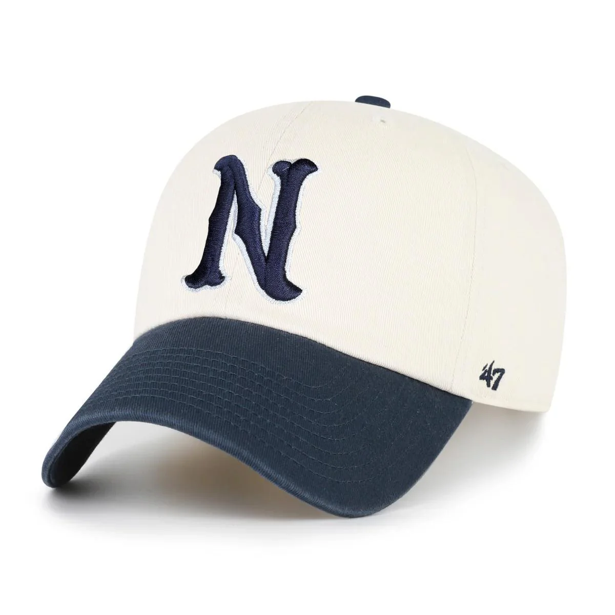 Nashville Sounds '47 Brand Natural Navy Two Tone N Logo Clean Up Hat