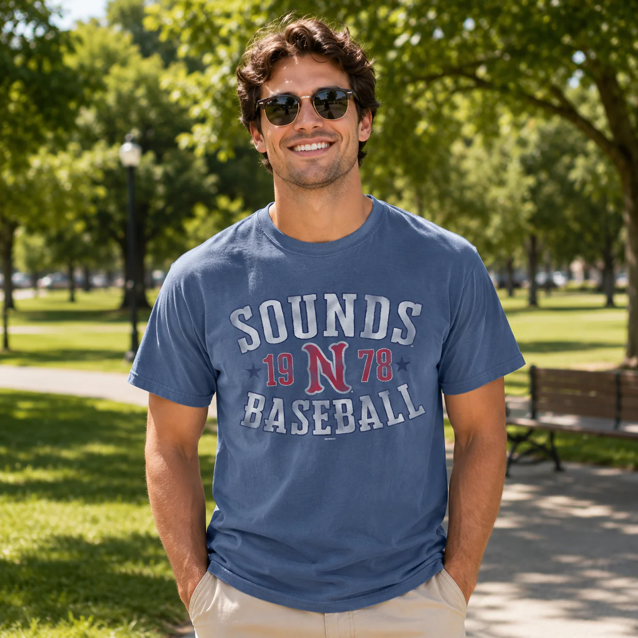 Nashville Sounds Blue Jean Mollpup Comfort Colors Tee - Image 2