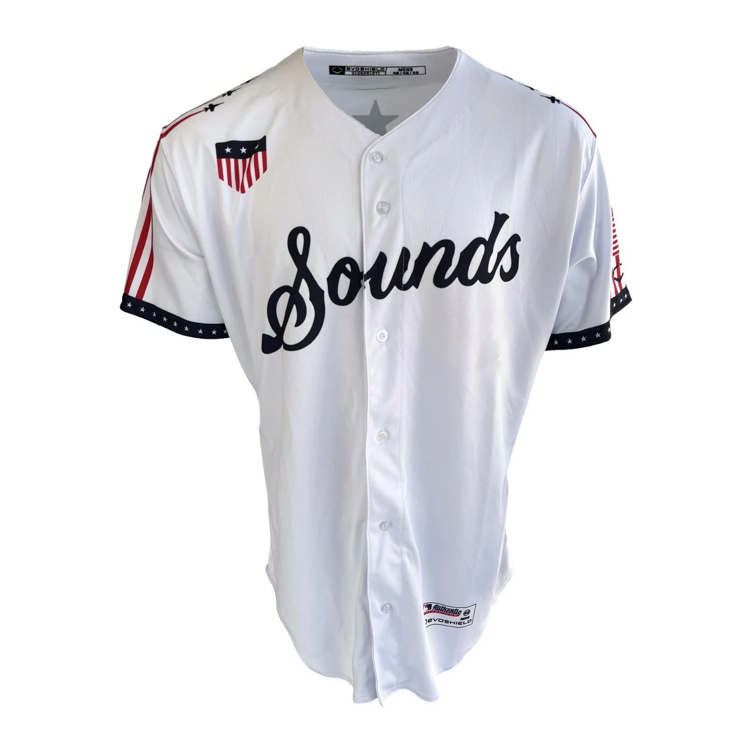 Nashville Sounds EvoShield Adult 2026 July 4th White Authentic Jersey