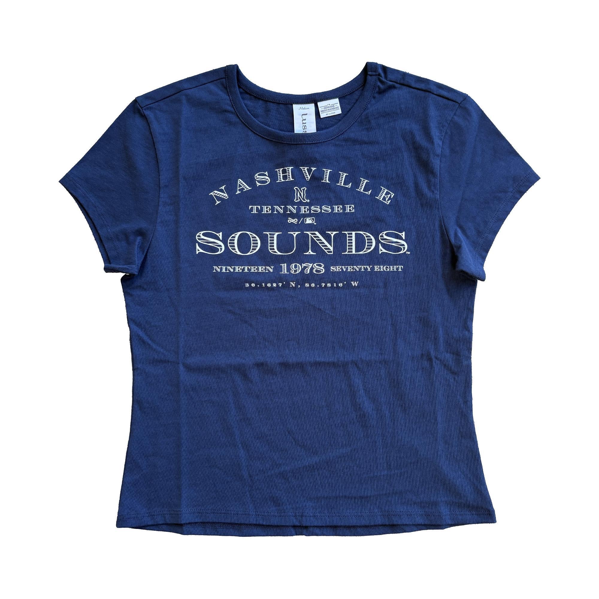 Nashville Sounds Lusso Women's Ink Naja Baby Tee