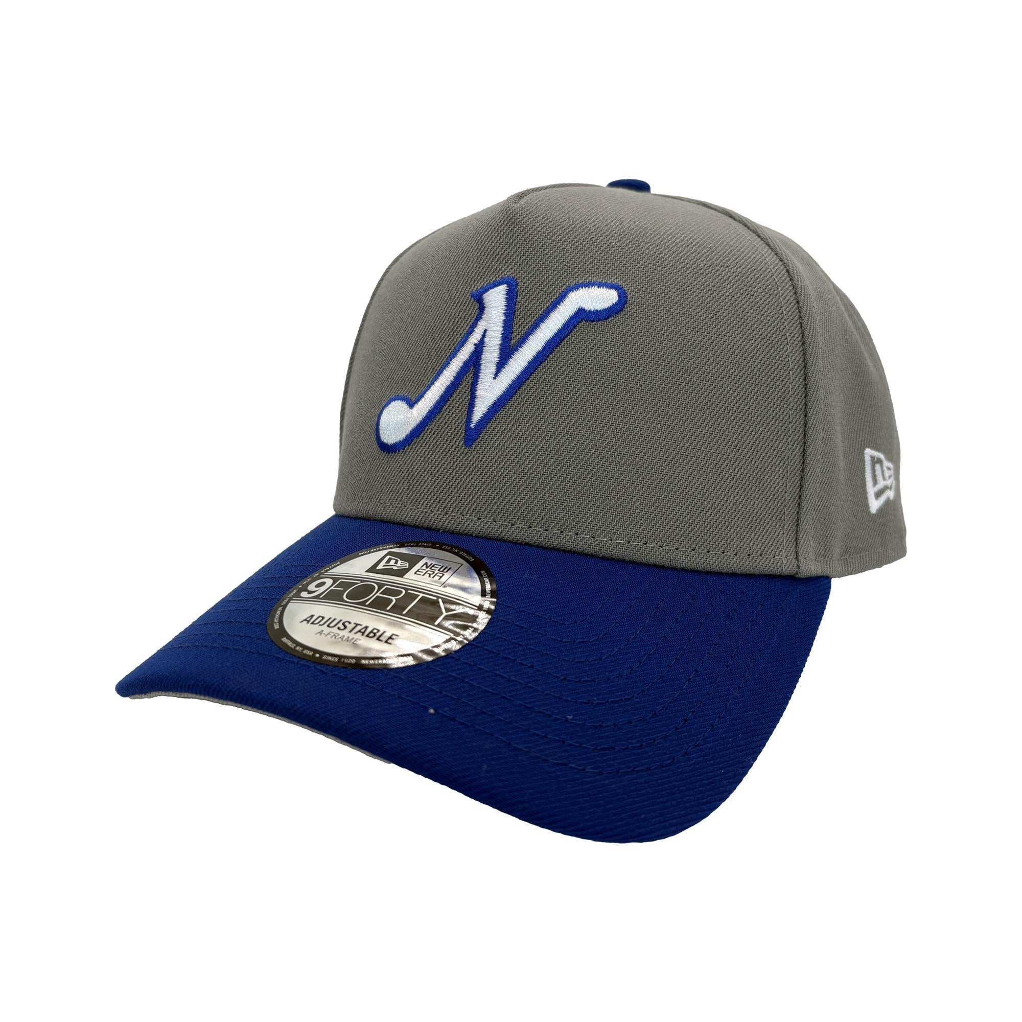 Nashville Sounds New Era 9FORTY A-Frame Royal Storm Grey Throwback Hat