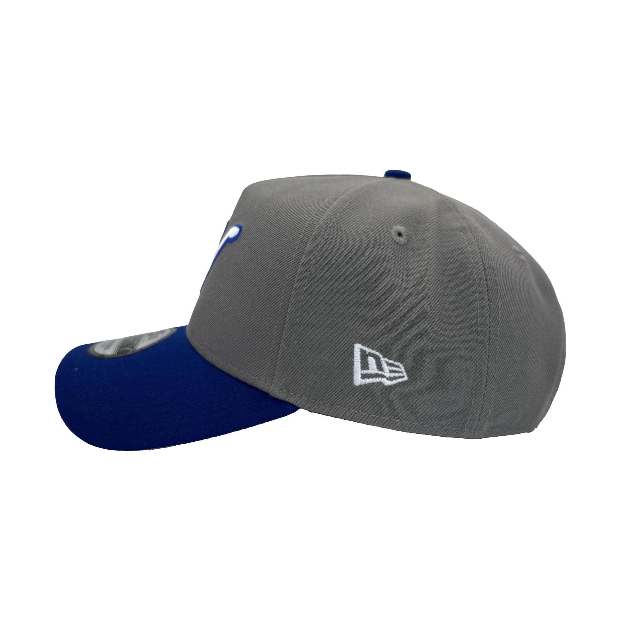 Nashville Sounds New Era 9FORTY A-Frame Royal Storm Grey Throwback Hat - Image 3