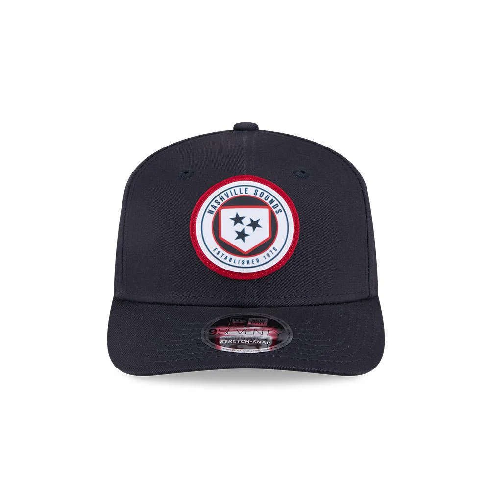 Nashville Sounds New Era Youth 9SEVENTY Navy Circle Patch Hat - Image 4
