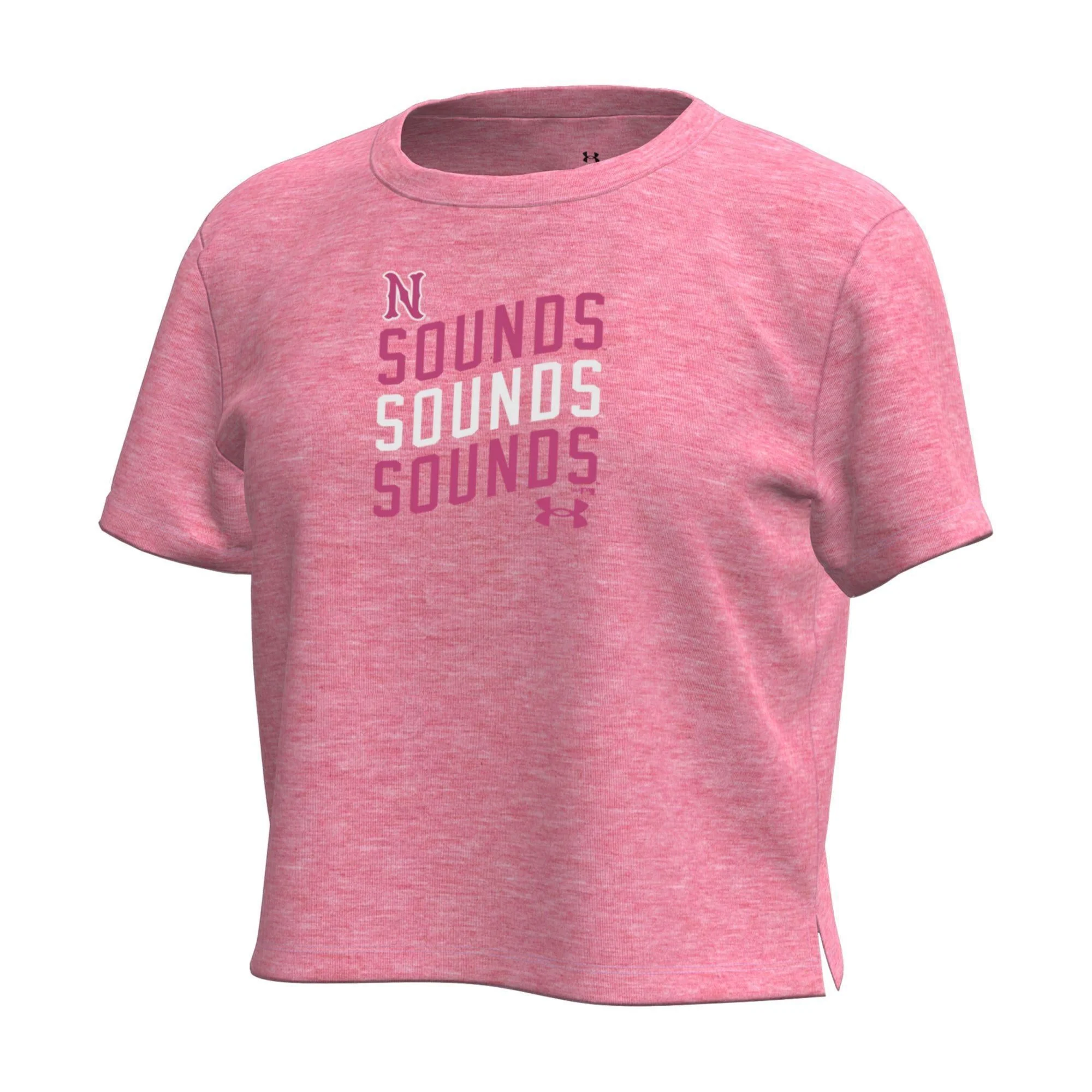 Nashville Sounds Under Armour Youth Girls Meta Pink Breezy Tee