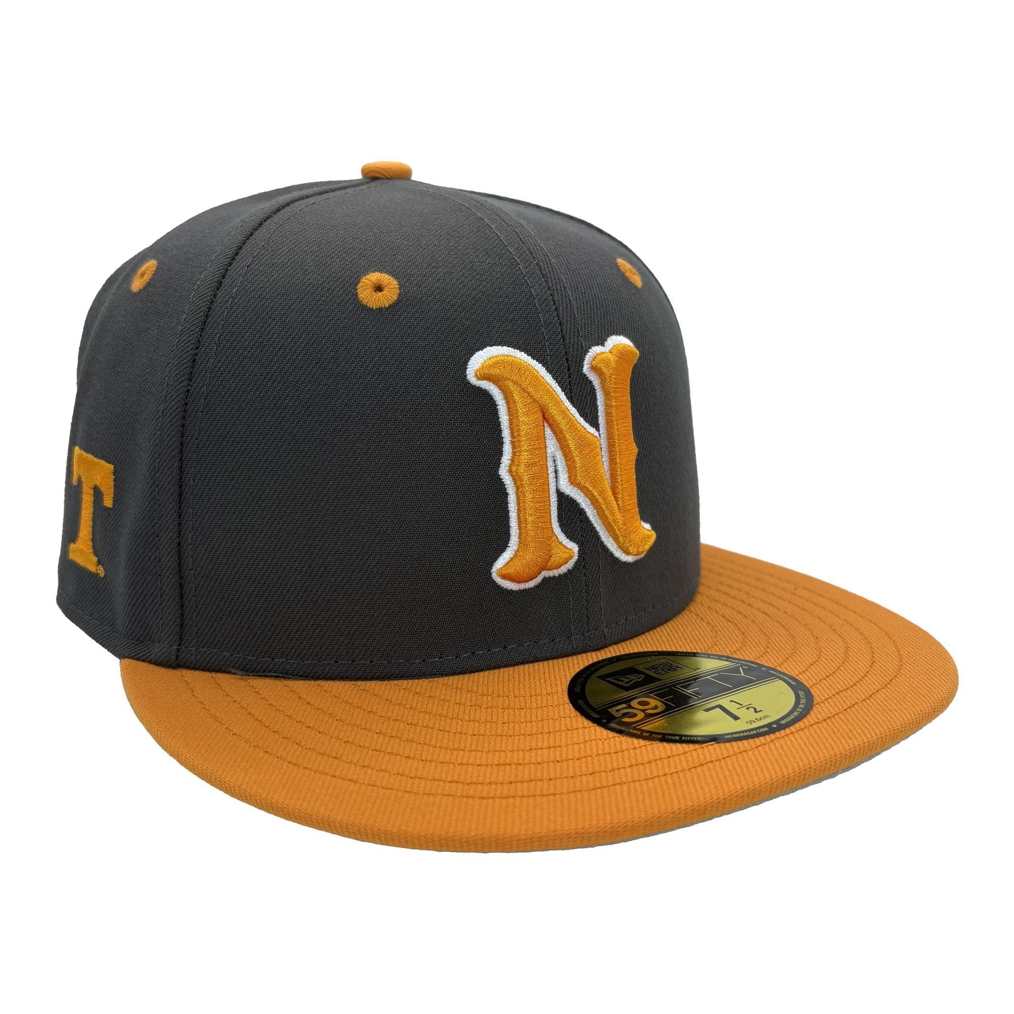 Nashville Sounds x Tennessee Vols New Era 59FIFTY Dark Graphite Orange N Logo Fitted Hat