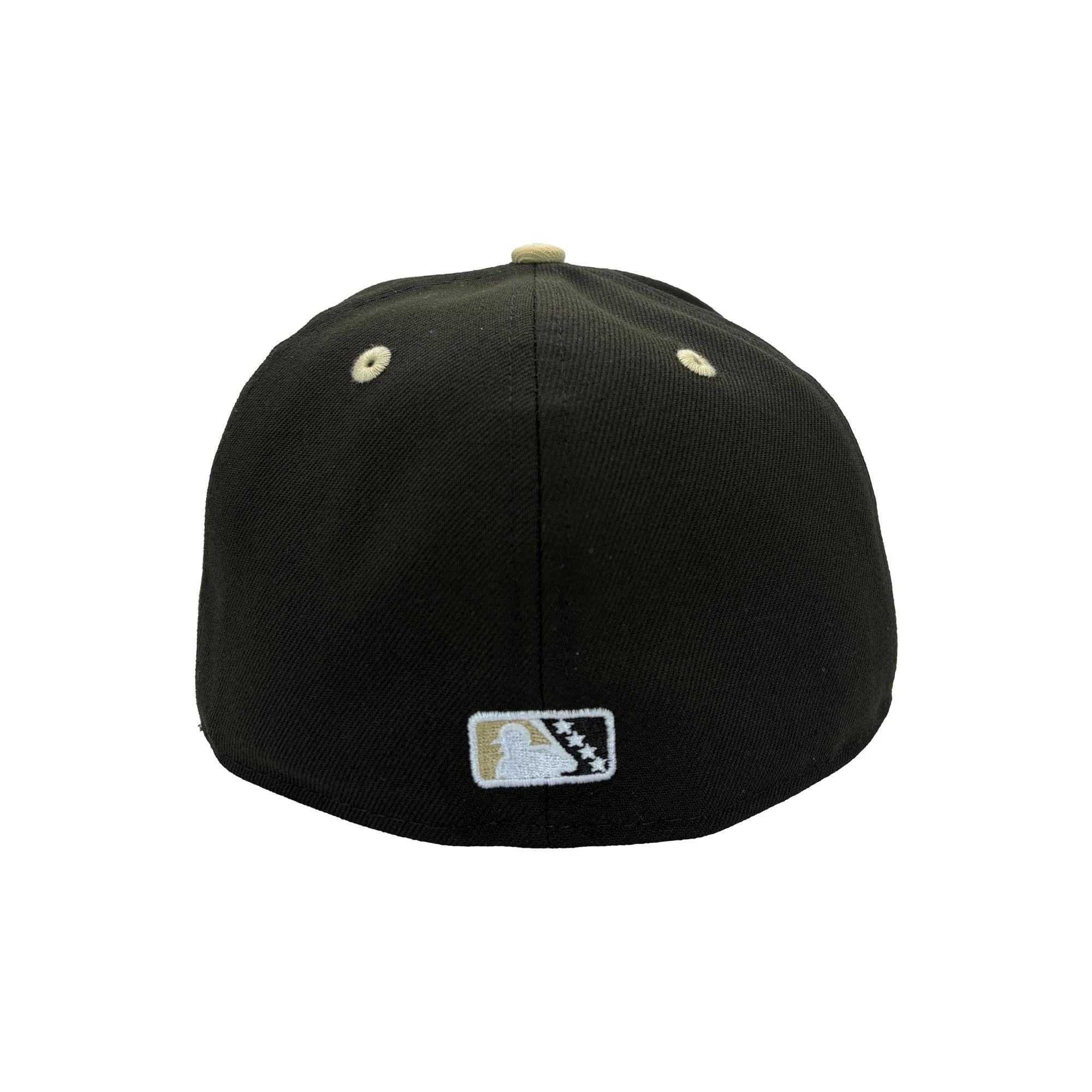 Nashville Sounds x Vanderbilt University New Era 59FIFTY Black Vegas Gold N Logo Fitted Hat - Image 3