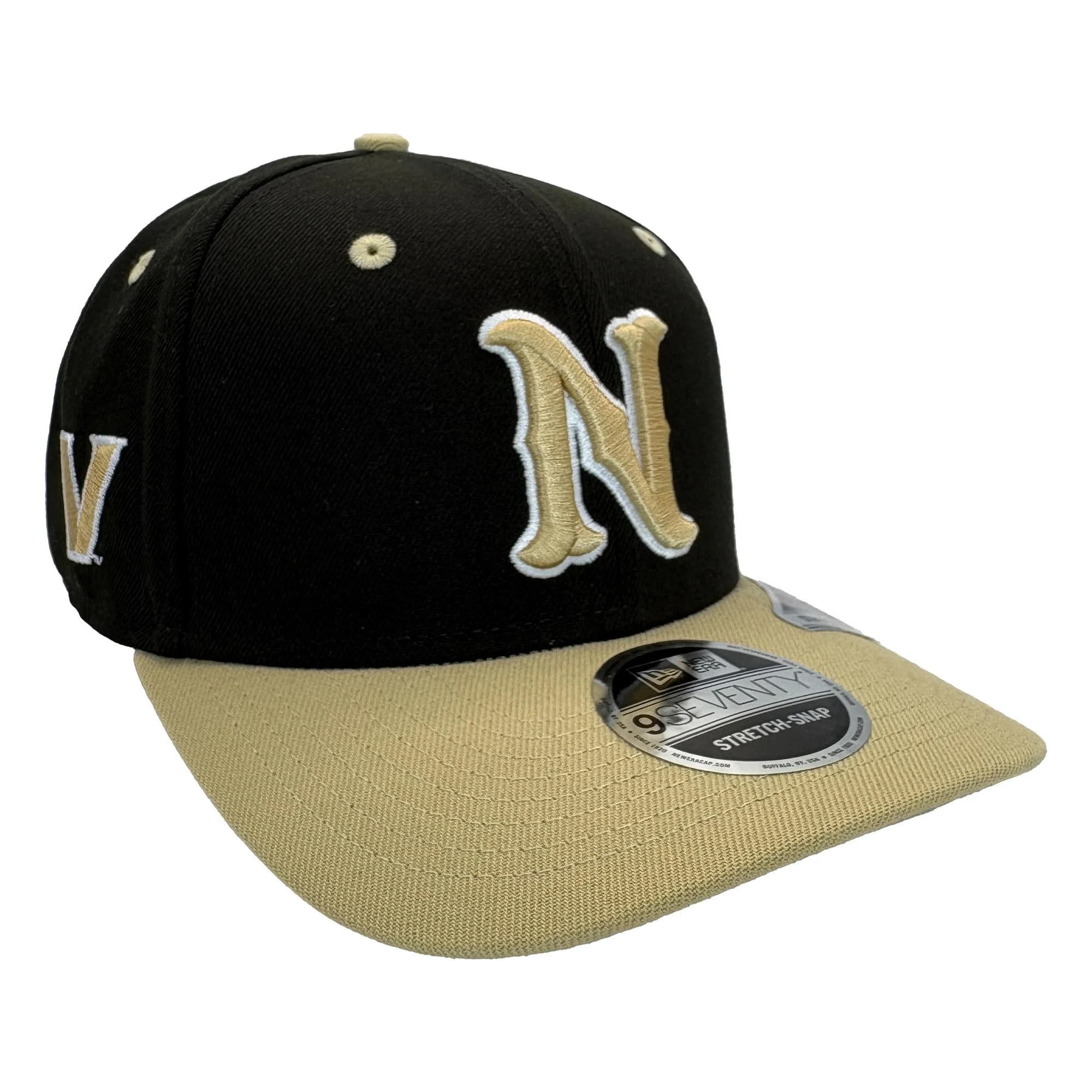 Nashville Sounds x Vanderbilt University New Era 9SEVENTY Black Vegas Gold Adjustable Hat
