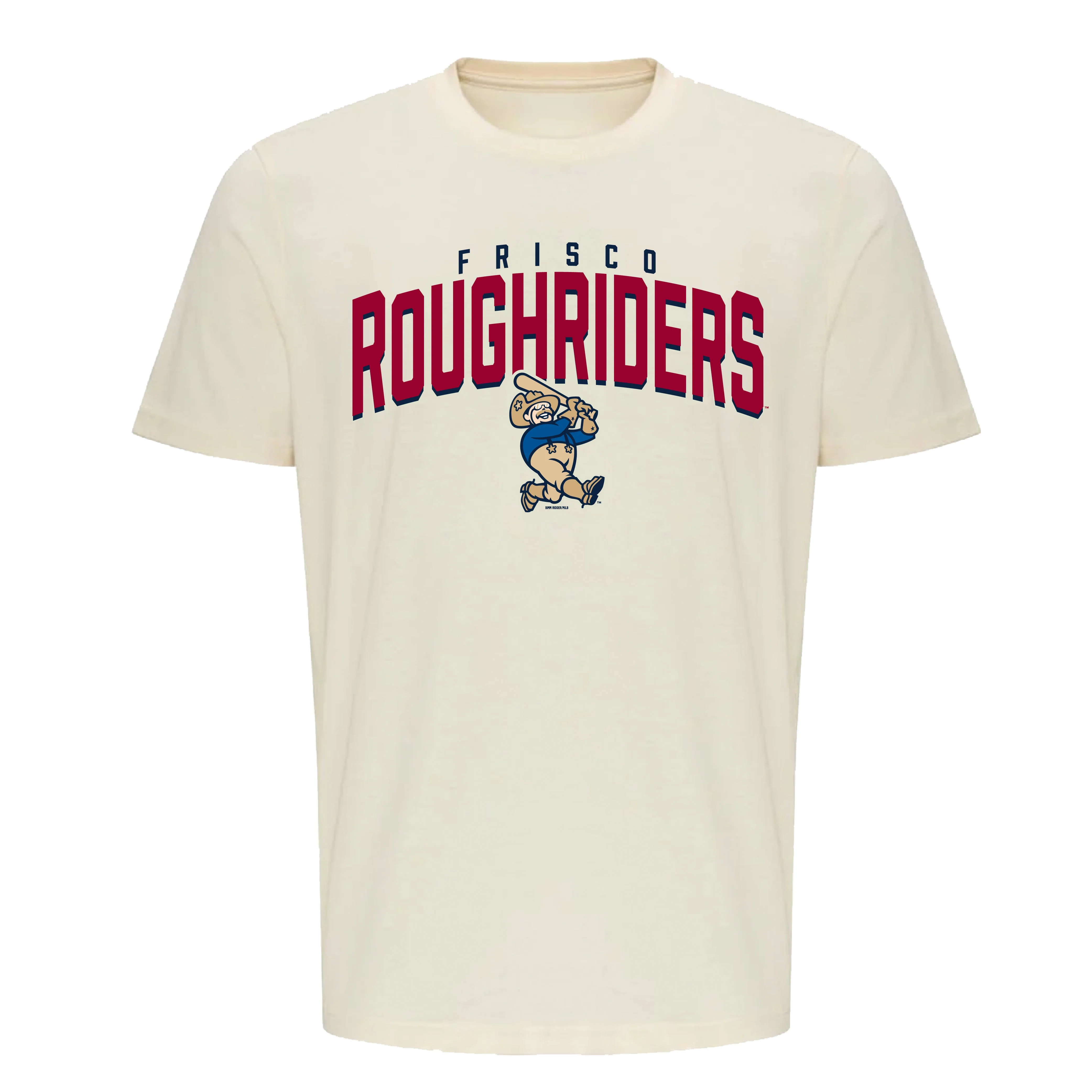 Natural RoughRiders Ringspun Adult T-Shirt