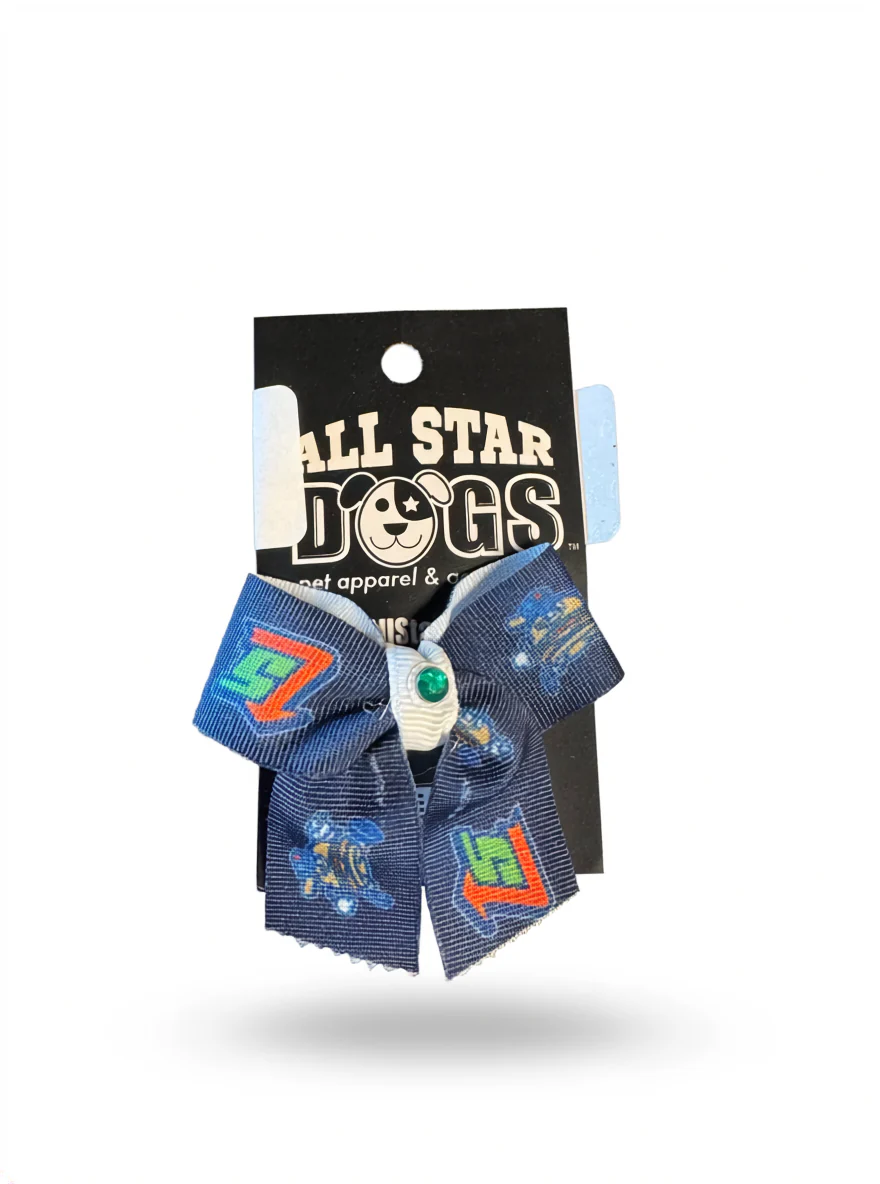 Navy Dog Hair Bow