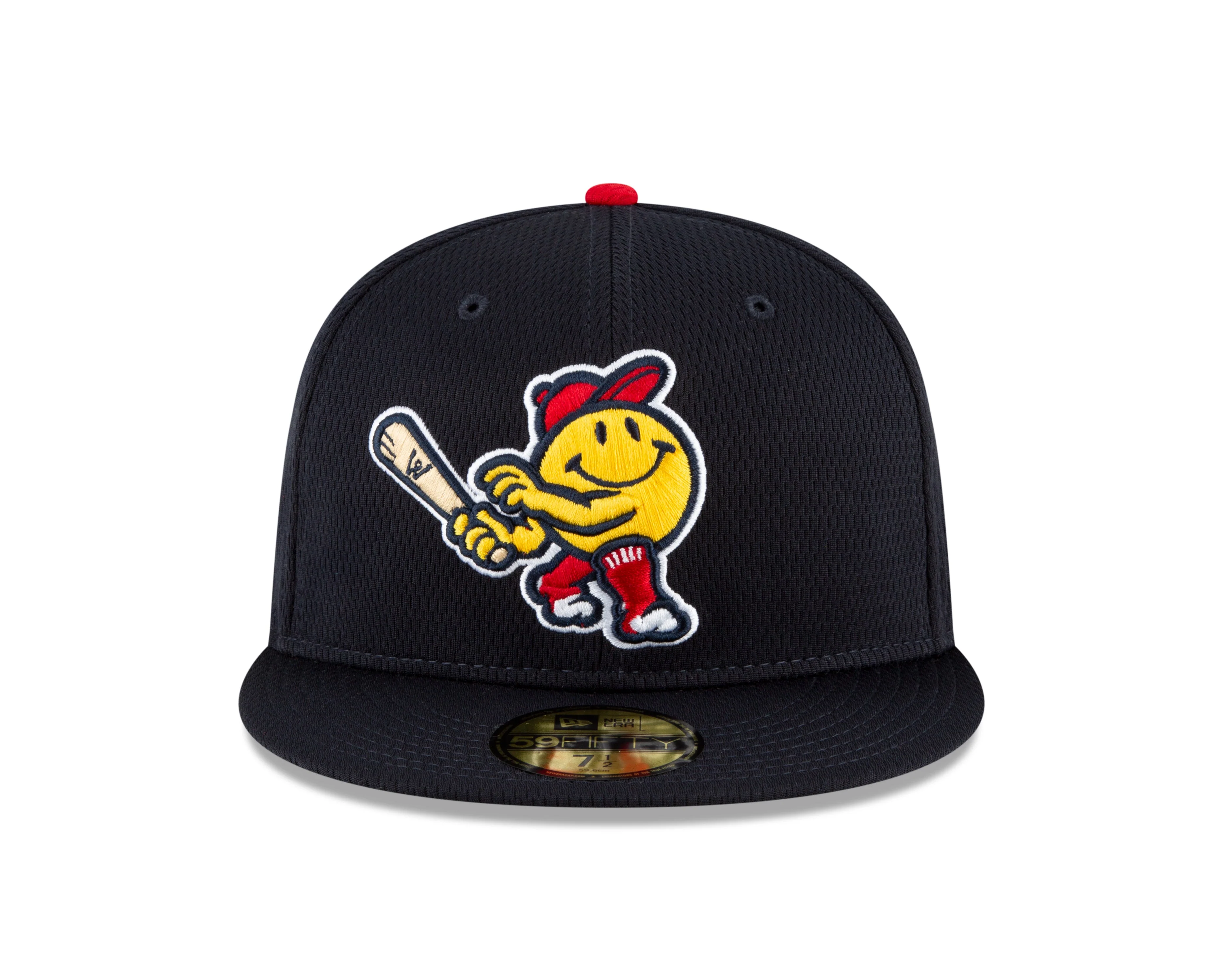 Worcester Red Sox New Era Navy Smiley Diamond Batting Practice 59FIFTY Hat - Image 2