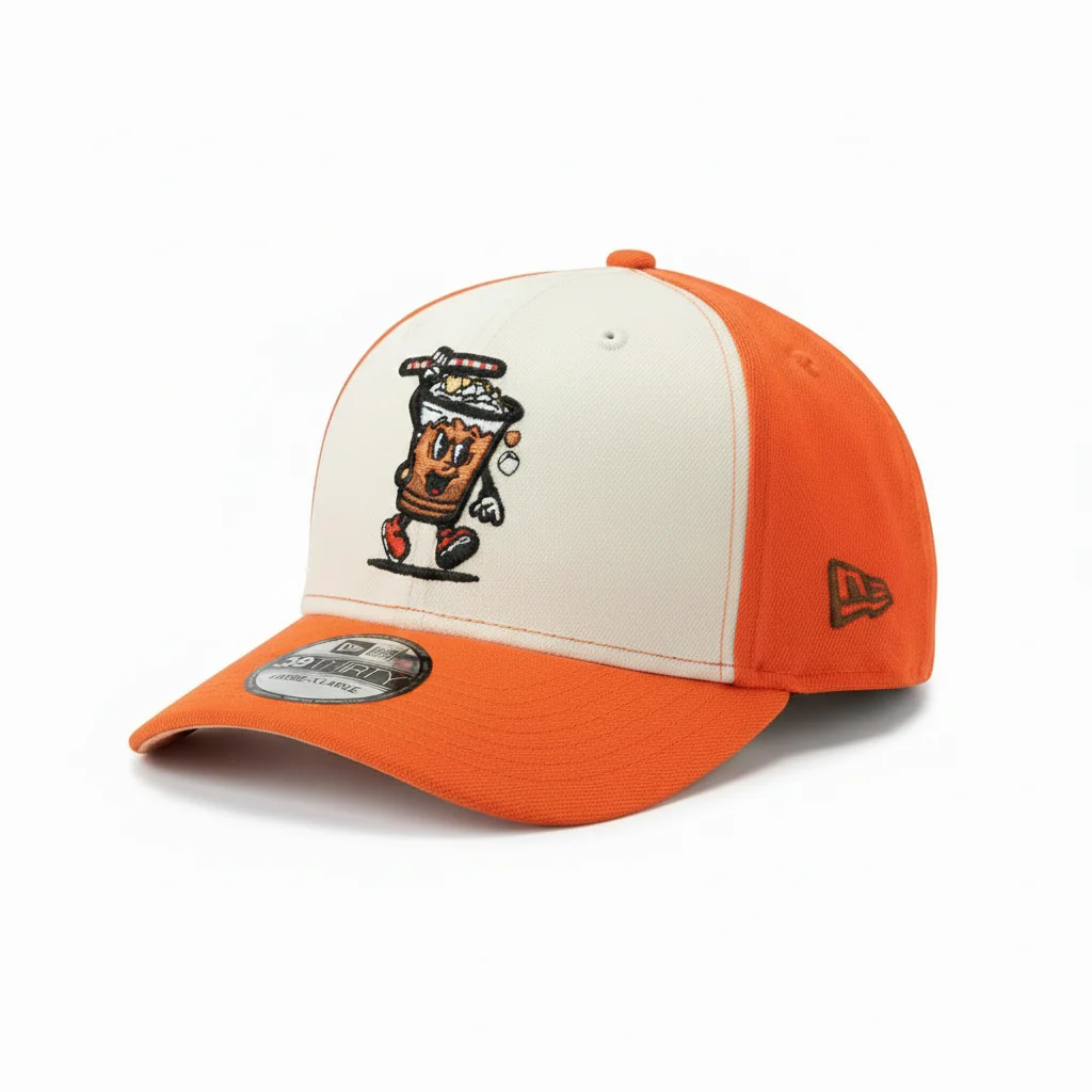 New Era 39Thirty Reading Iced Coffees Chrome/Orange Alternate Stretch Fit Hat