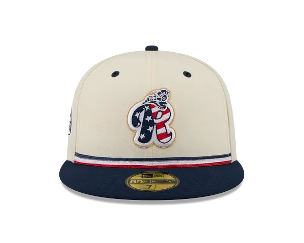 New Era 59Fifty 2026 Youth Reading Fightin Phils Stars and Stripes High Profile Fitted Hat - Image 3