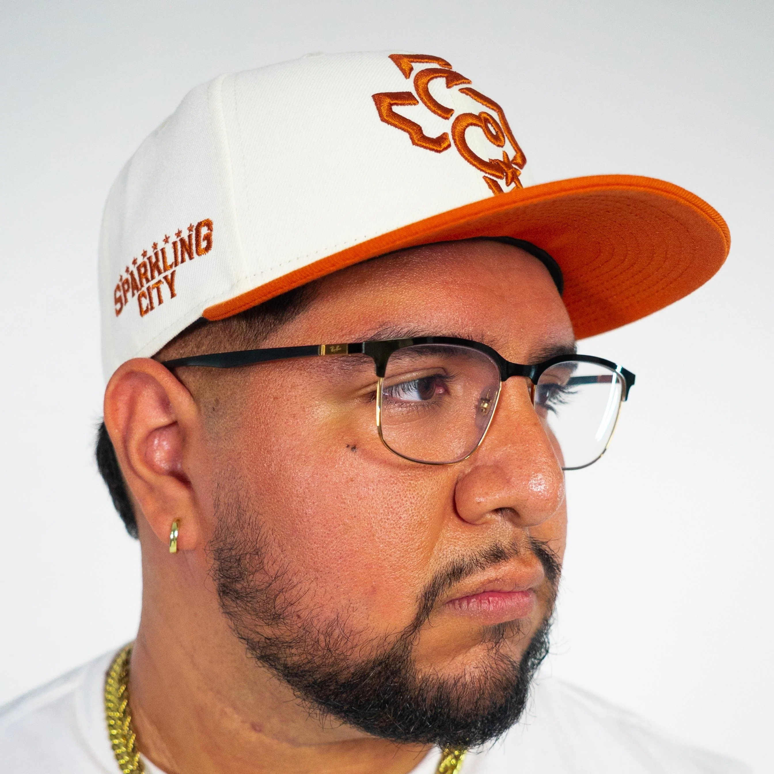 Corpus Christi Hooks New Era - 59fifty Fitted - Fashion Collection - Orange / Cream Road Cap - Image 2