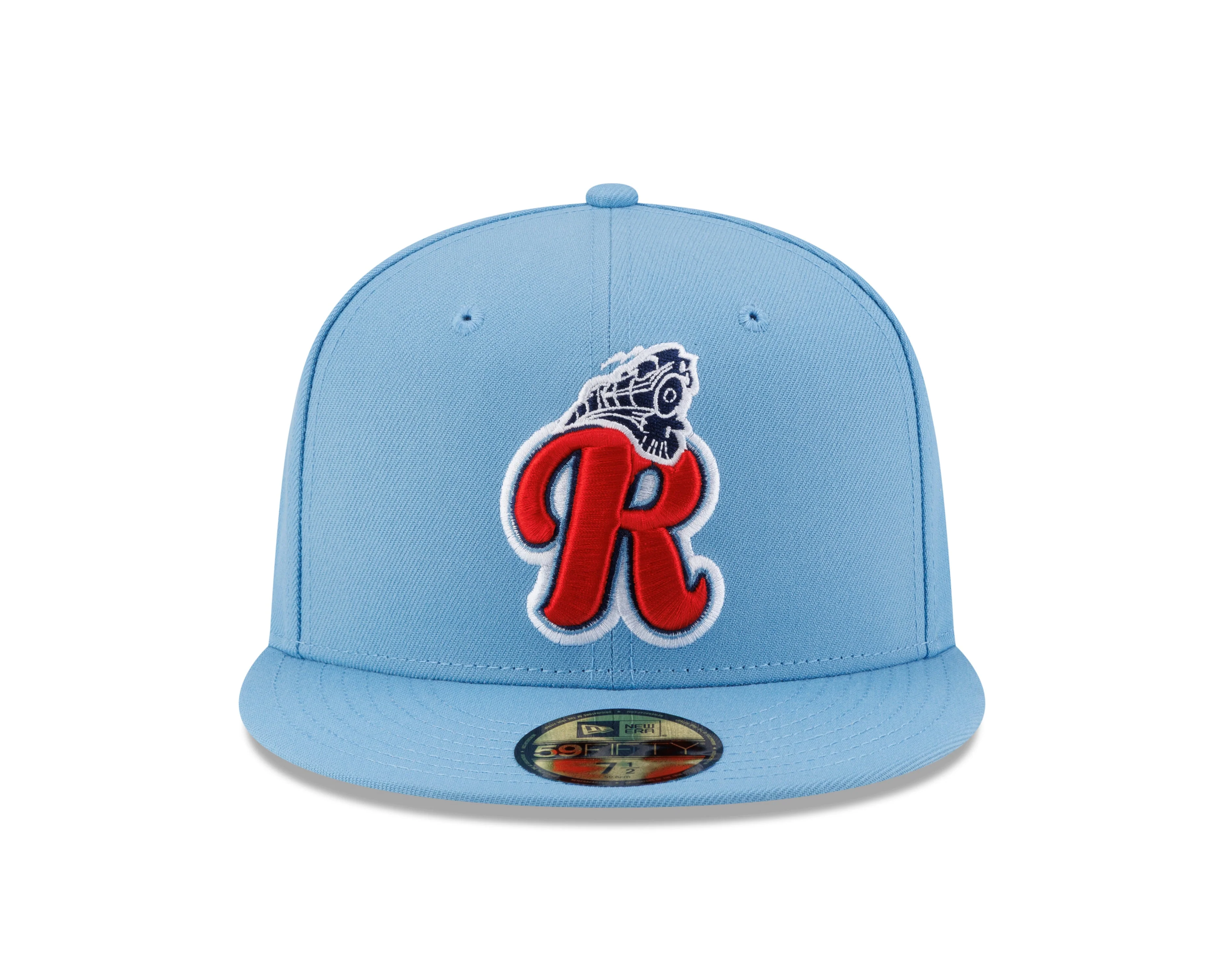 New Era 59Fifty Kids Road Powder Blue R-Train High Profile Fitted - Image 2