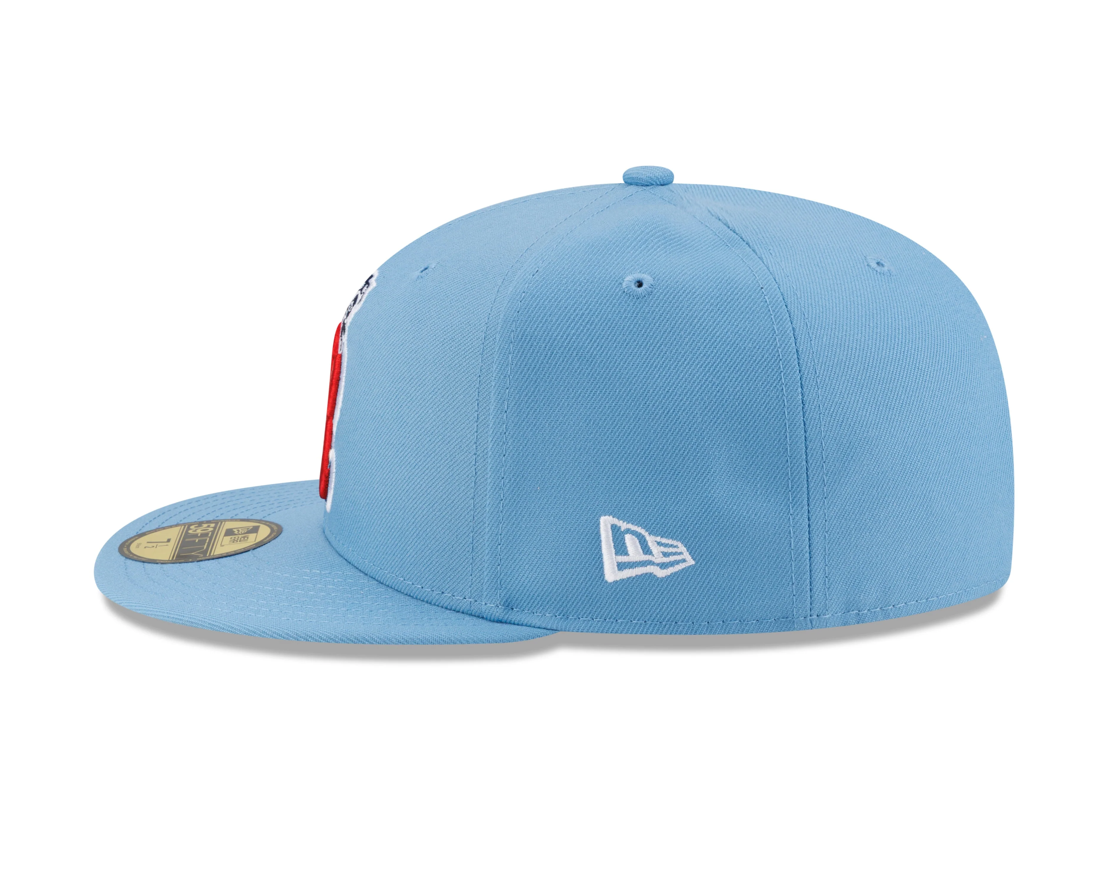New Era 59Fifty Kids Road Powder Blue R-Train High Profile Fitted - Image 3