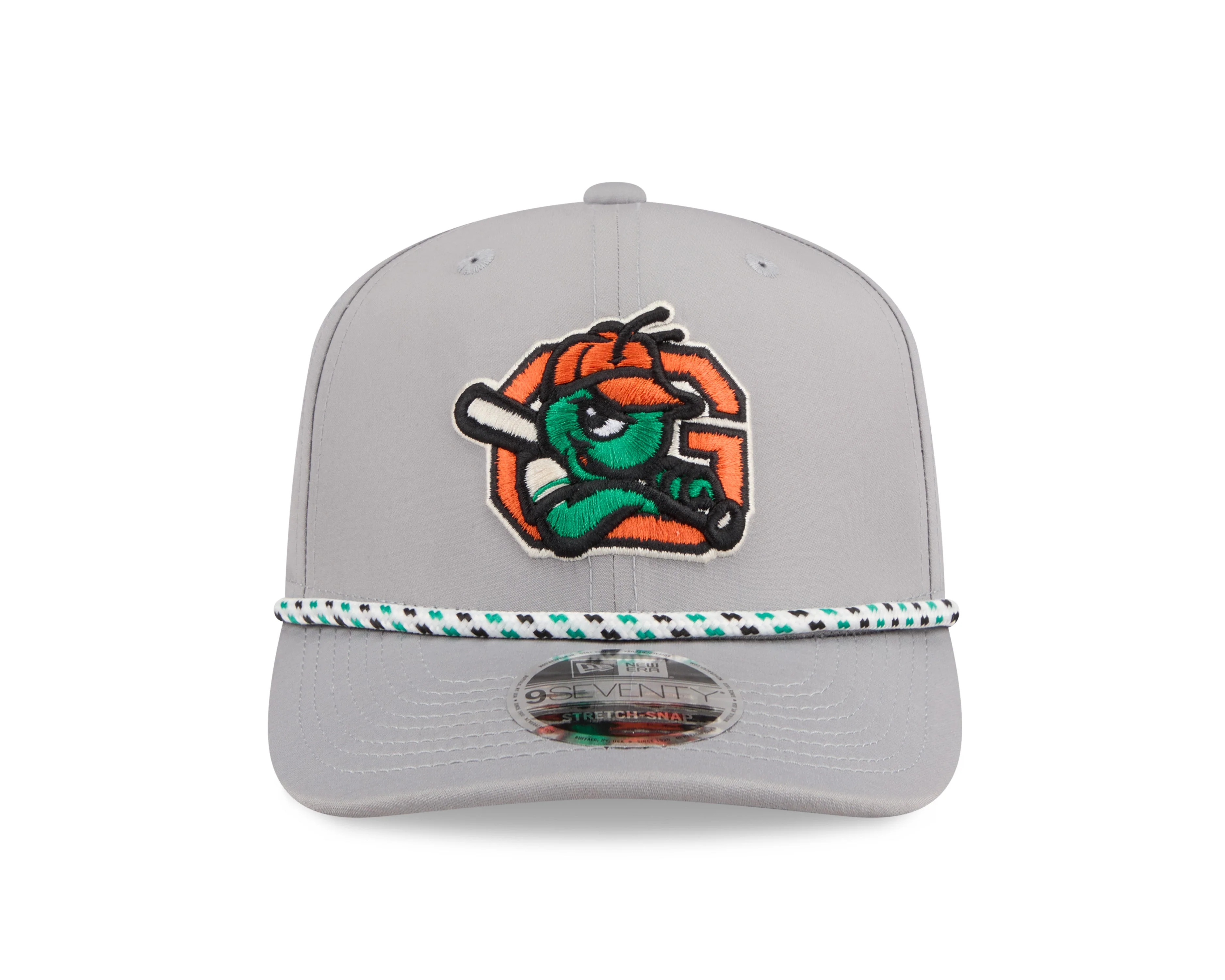 New Era 9SEVENTY Gray Sport Stretch-Snap w/Rope - Image 2