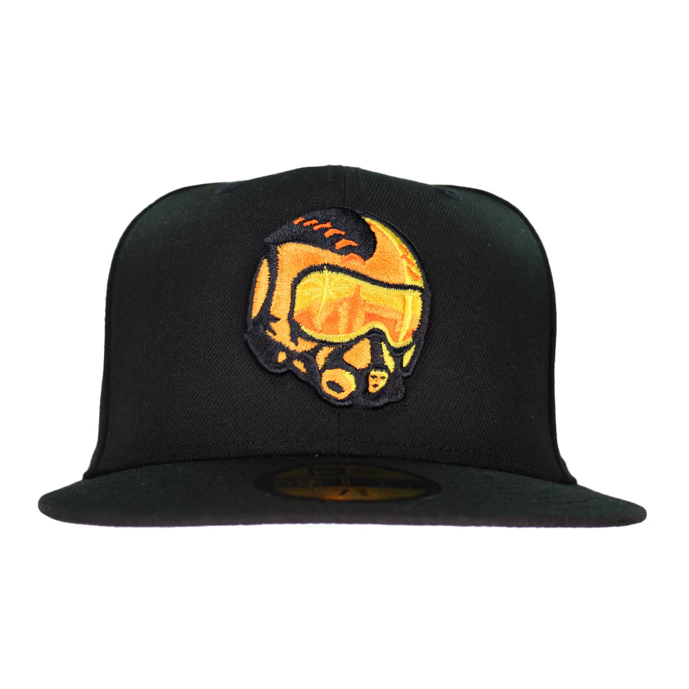 New Era ALT1 Fighter Pilot Black/Black 59FIFTY Fitted Hat - Image 2