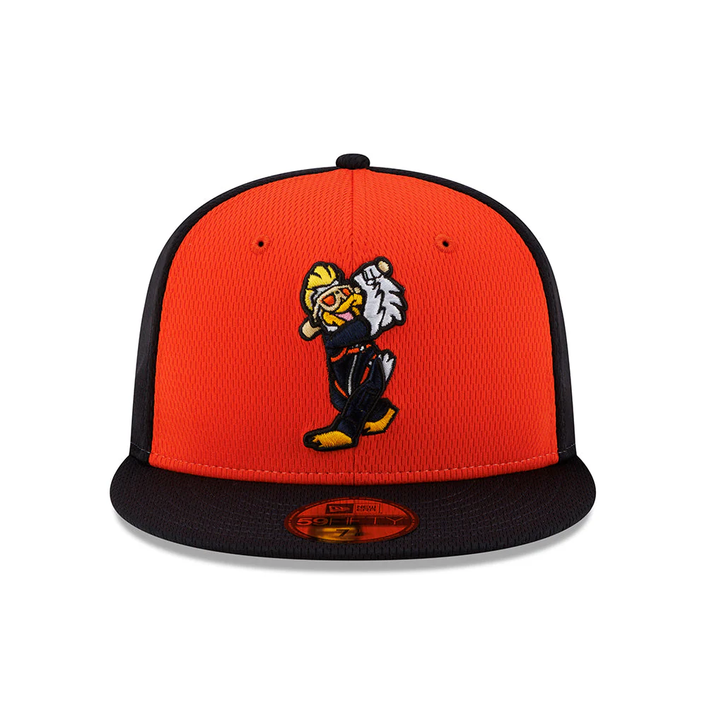 New Era Authentic Collection Batting Practice Spruce Navy/Orange/Navy 59FIFTY Fitted Hat - Image 2