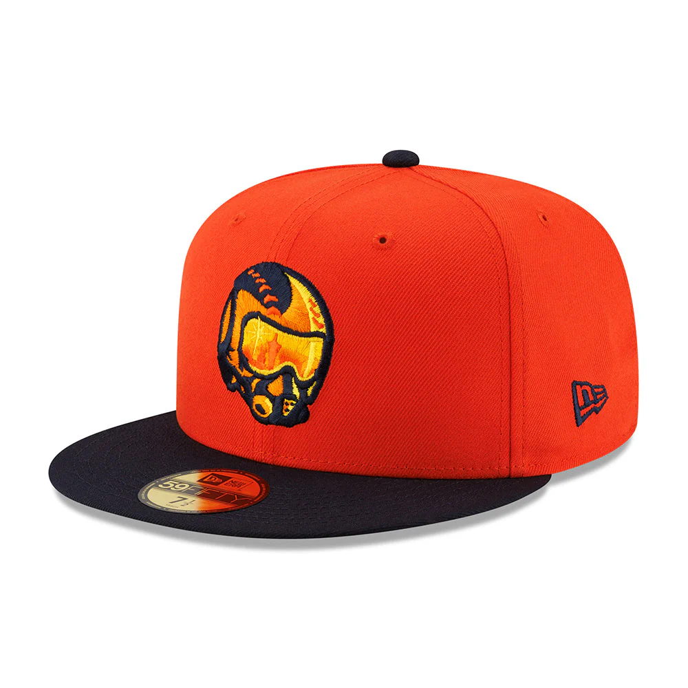 New Era Authentic Collection On-Field ALT1 Fighter Pilot Orange/Navy 59FIFTY Fitted Hat