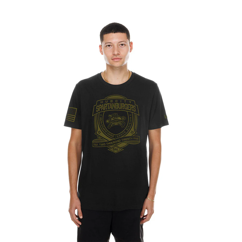 New Era Black Short Sleeve Armed Forces Day Tee - Image 3