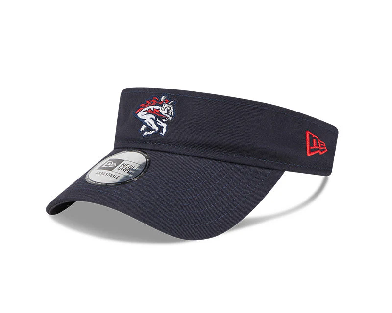 New Era Navy Blue Visor With Velcro Closure - Image 3