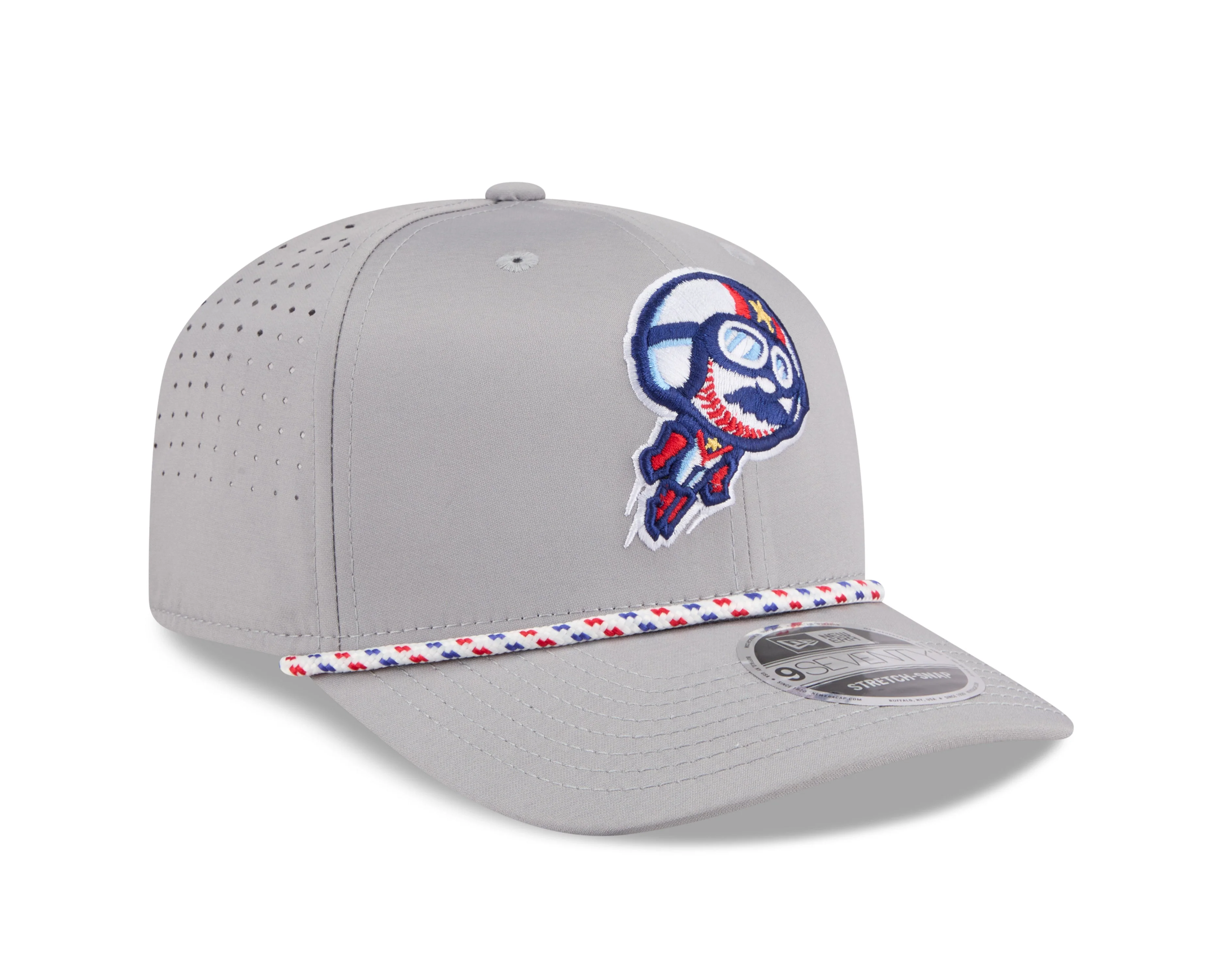 New Era Grey 9SEVENTY Snapback Rope Cap - Image 6