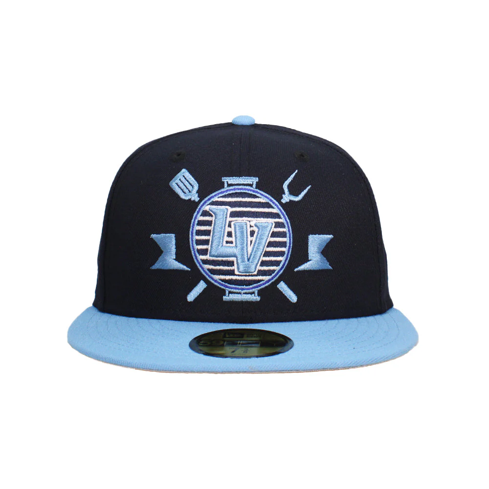 New Era LV Father's Day Barbeque Navy/Light Blue 59FIFTY Fitted Hat - Image 2