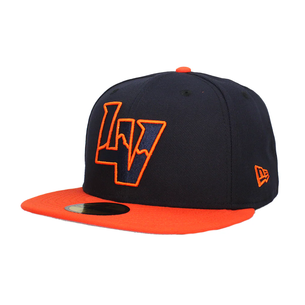 New Era LV Outline Navy/Orange 59FIFTY Fitted Hat