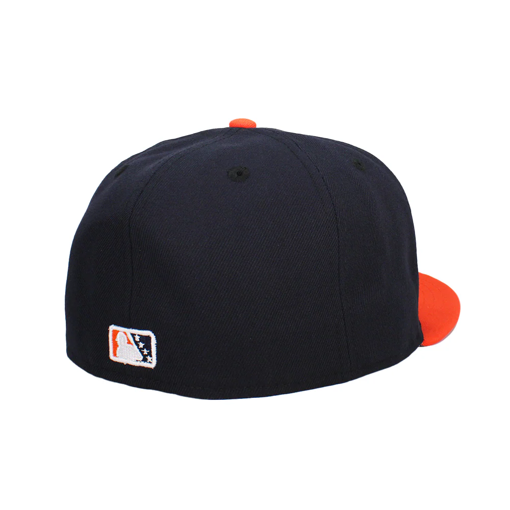 New Era LV Outline Navy/Orange 59FIFTY Fitted Hat - Image 3