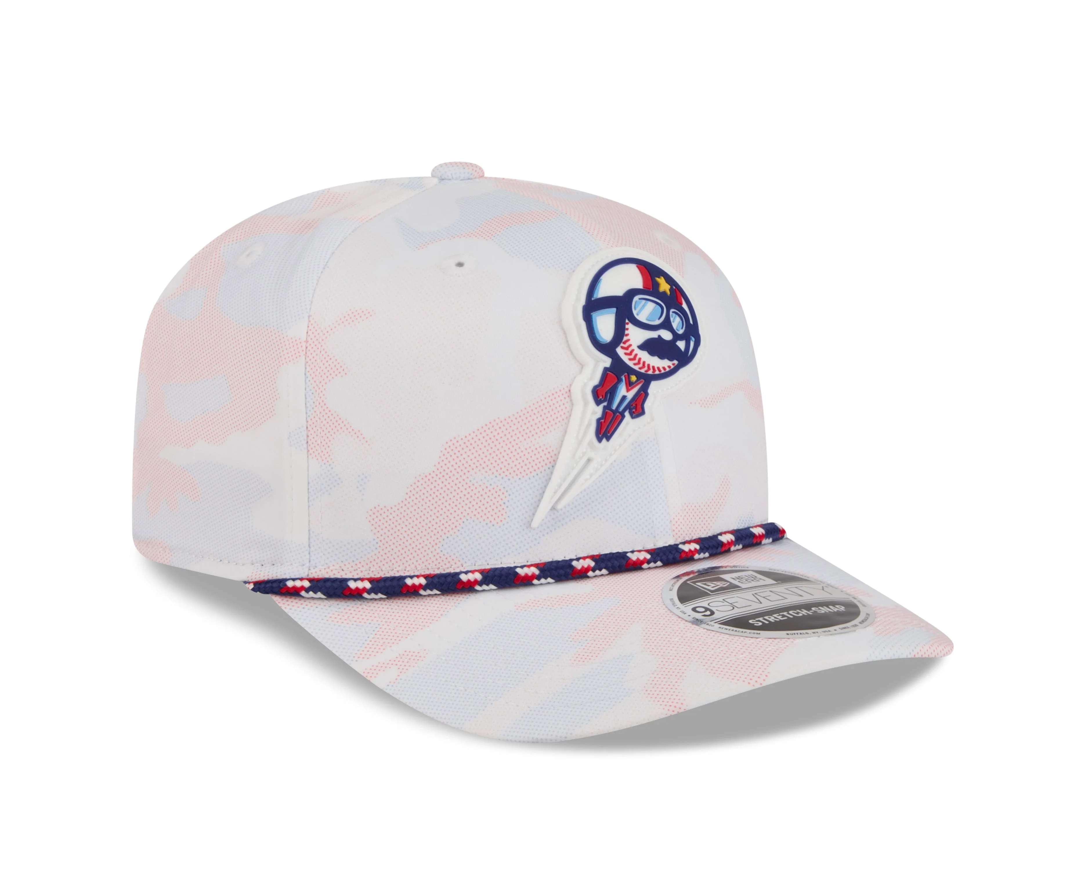 New Era White Camo 9SEVENTY Rope Snapback Cap - Image 6