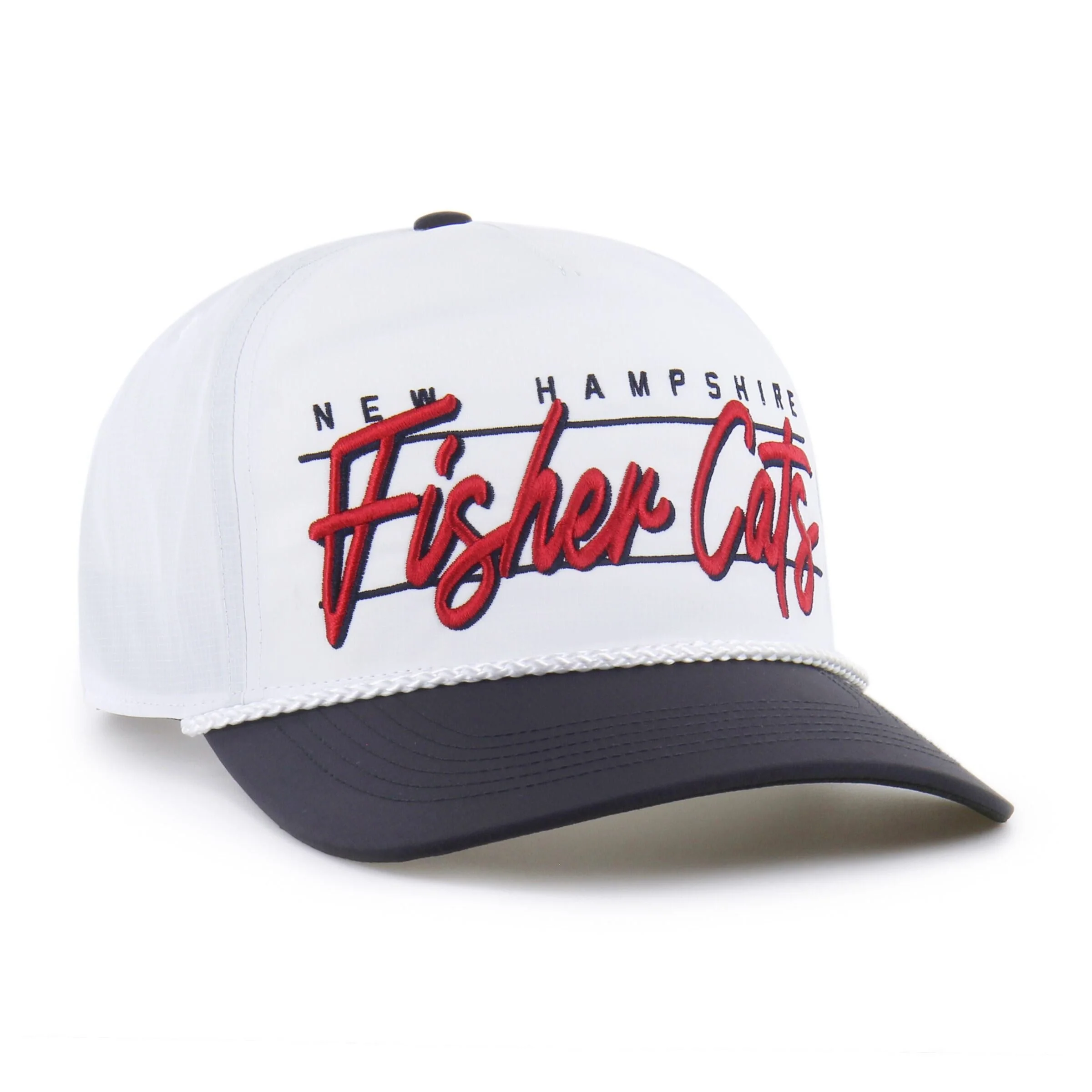 New Hampshire Fisher Cats '47 Brand Condor Hitch Adjustable Cap White - Image 2