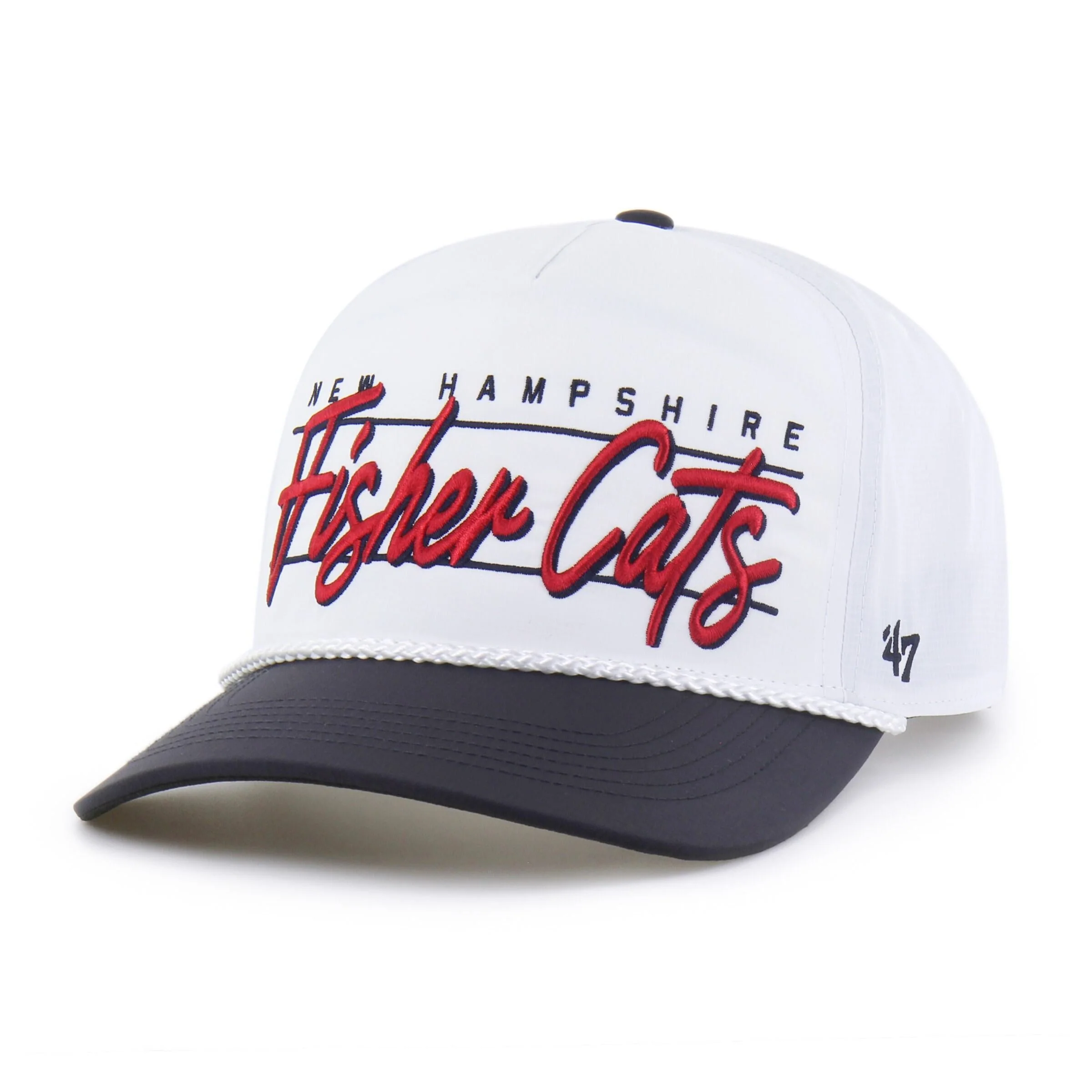 New Hampshire Fisher Cats '47 Brand Kids Condor Hitch Adjustable Cap White