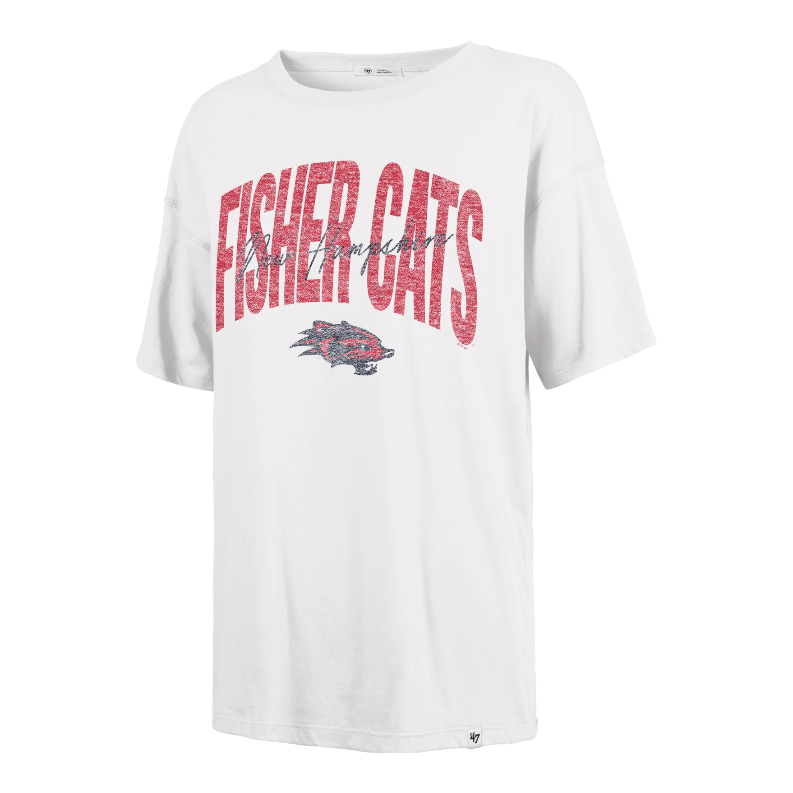 New Hampshire Fisher Cats 47 Brand Womens Muse Sadie T-Shirt Sandstone