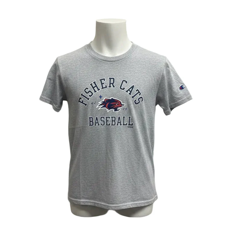 New Hampshire Fisher Cats Champion Youth Sparkle T-Shirt Grey