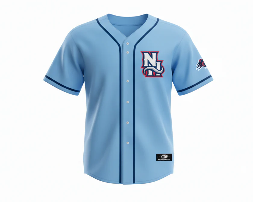 New Hampshire Fisher Cats Kids Alternate Jersey Powder Blue