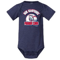 New Hampshire Fisher Cats Onesie Wilto Navy