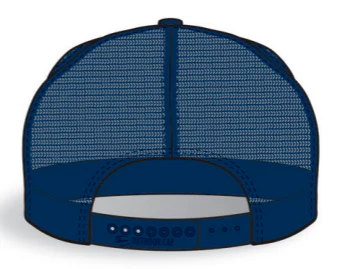 New Hampshire Fisher Cats Primary Logo Modern Trucker Adjustable Cap Navy - Image 2