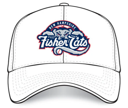 New Hampshire Fisher Cats Primary Logo Perforated Performance Adjustable Cap White