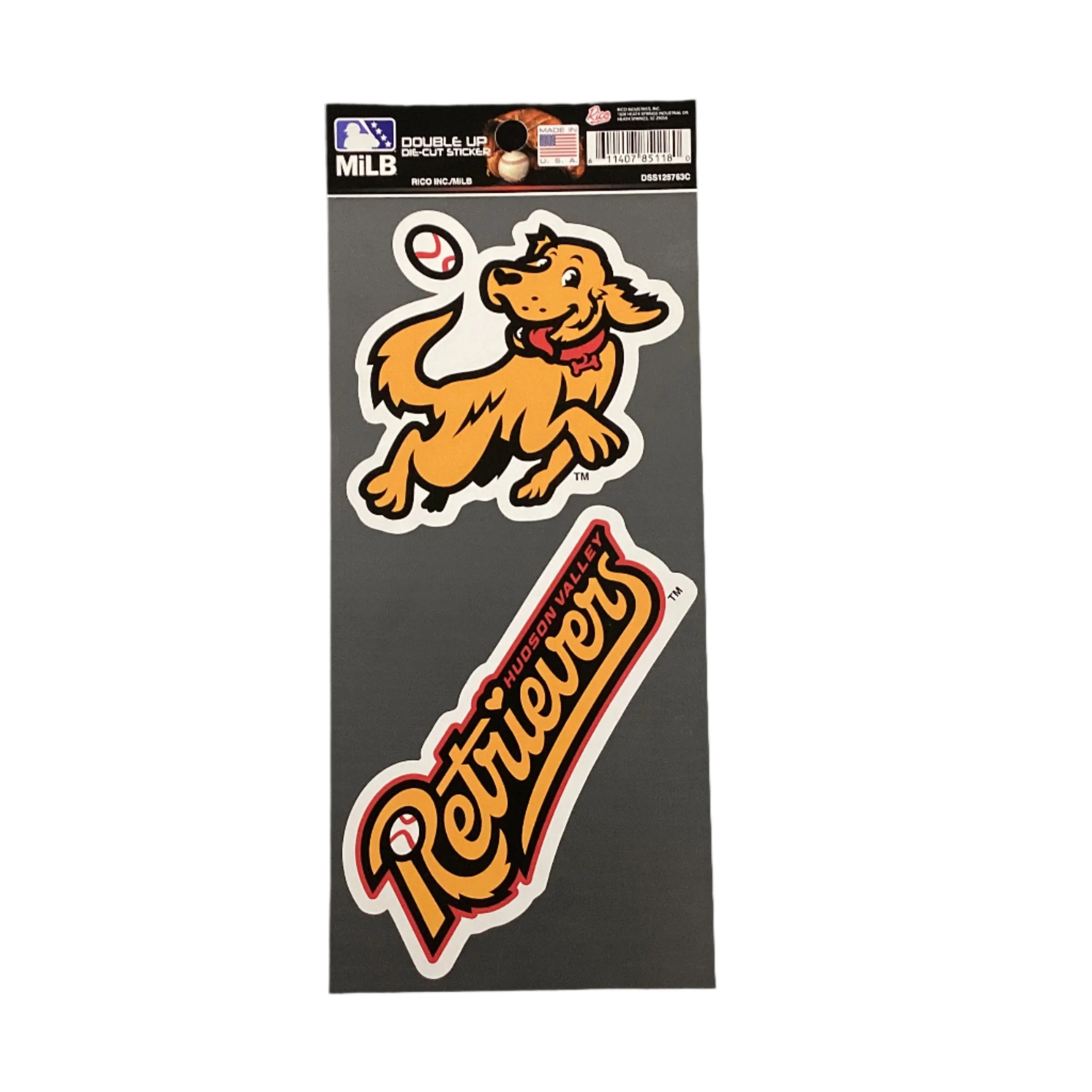 HV Golden Retriever Double Up Die-Cut Decals - 2 Pack