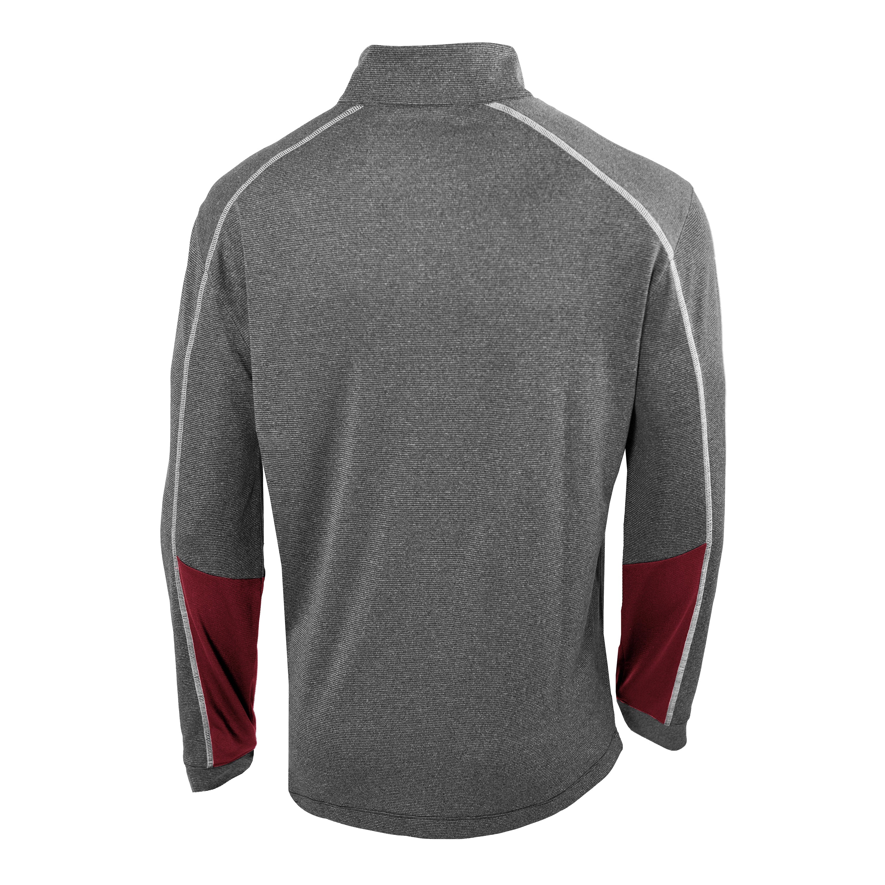 *NEW* HVR Adult Columbia Omni-Wick Shotgun Q-Zip | Grey/Burgundy - Image 2