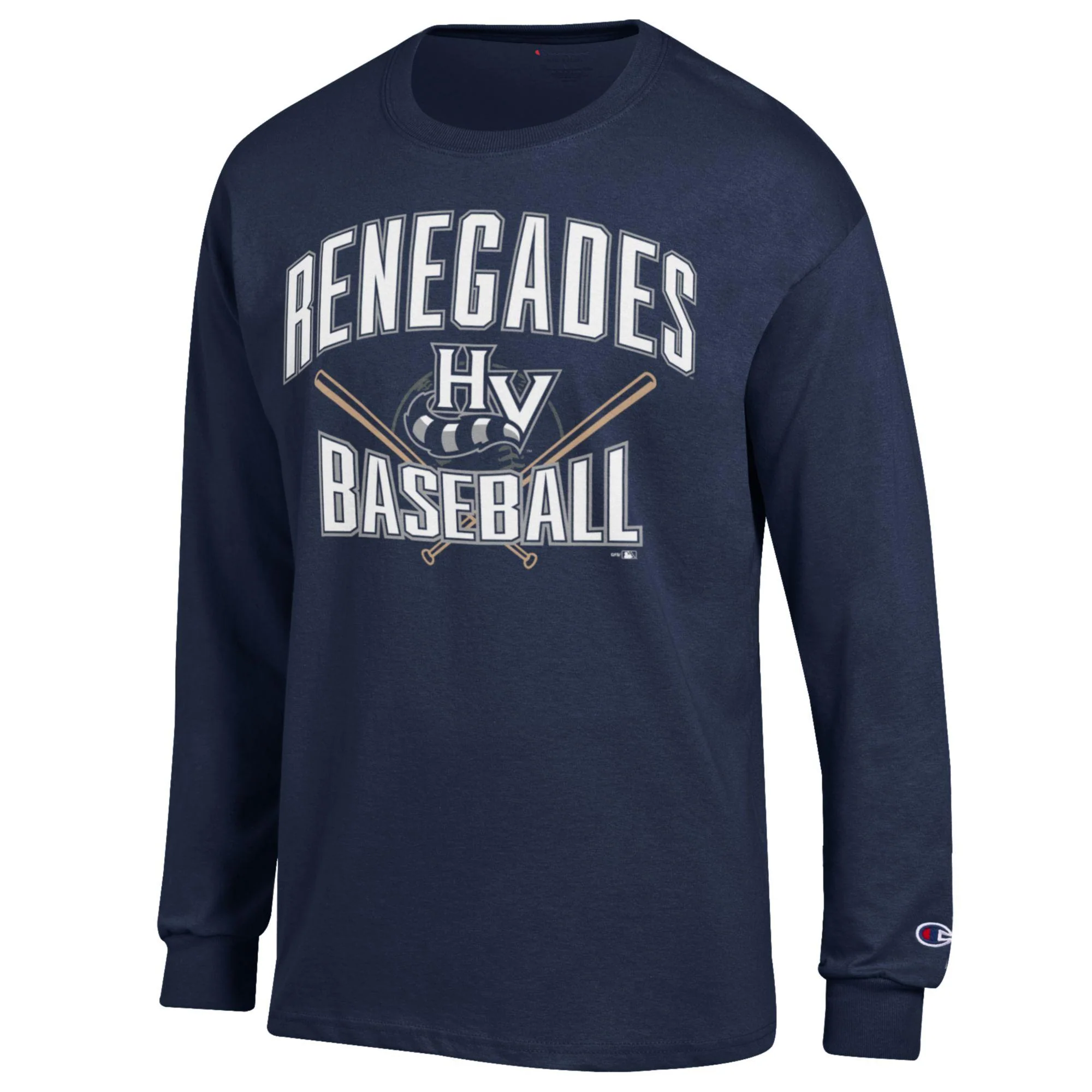 *NEW* HVR x Champion Adult L/S Crossed Bats Tee
