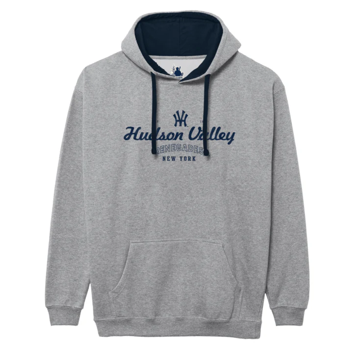 *NEW* HVR x The Farm Monogram Colorblock Hoodie | Grey/Navy