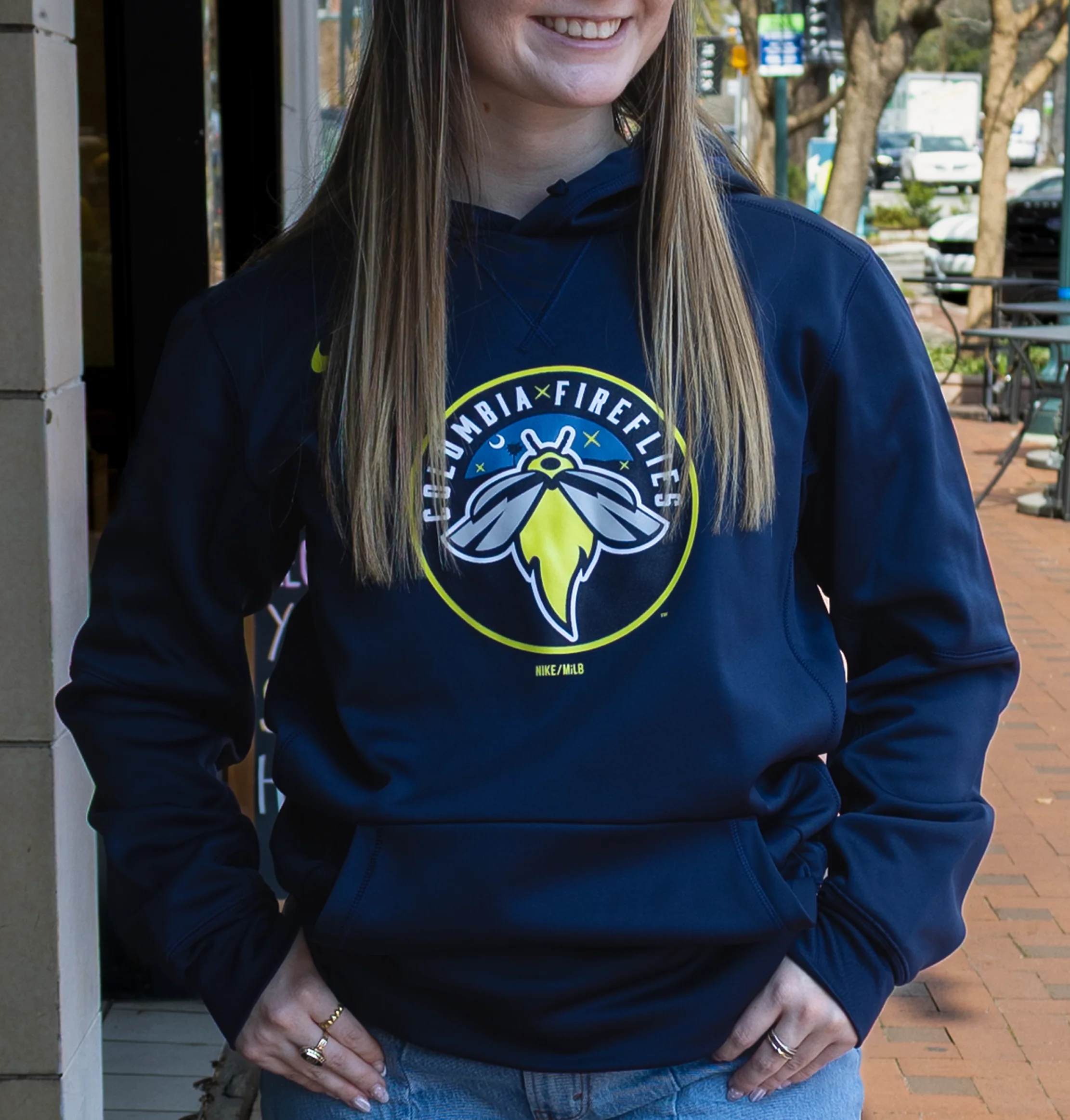 NIKE Fireflies Navy Therma PO Hoodie